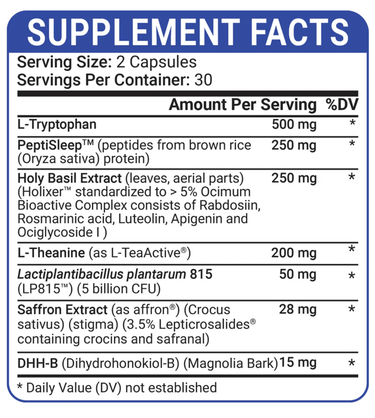 SLEEPGEVITY™ 60 Caps * Healthgevity Supplement - Conners Clinic